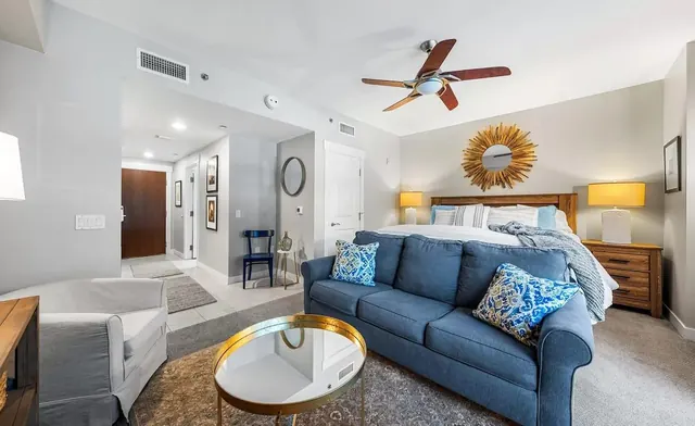 Bedroom and living space