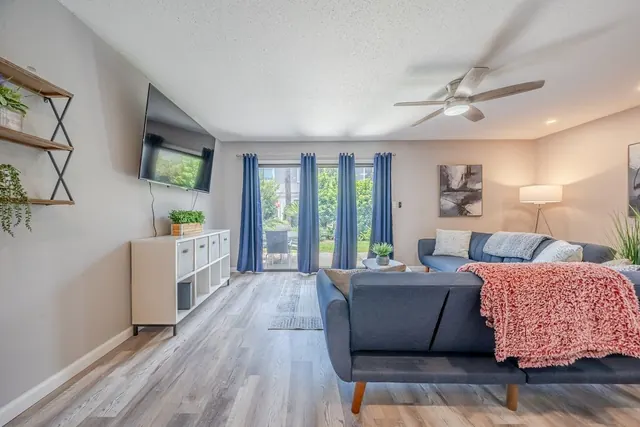 Living room with sectional sofa